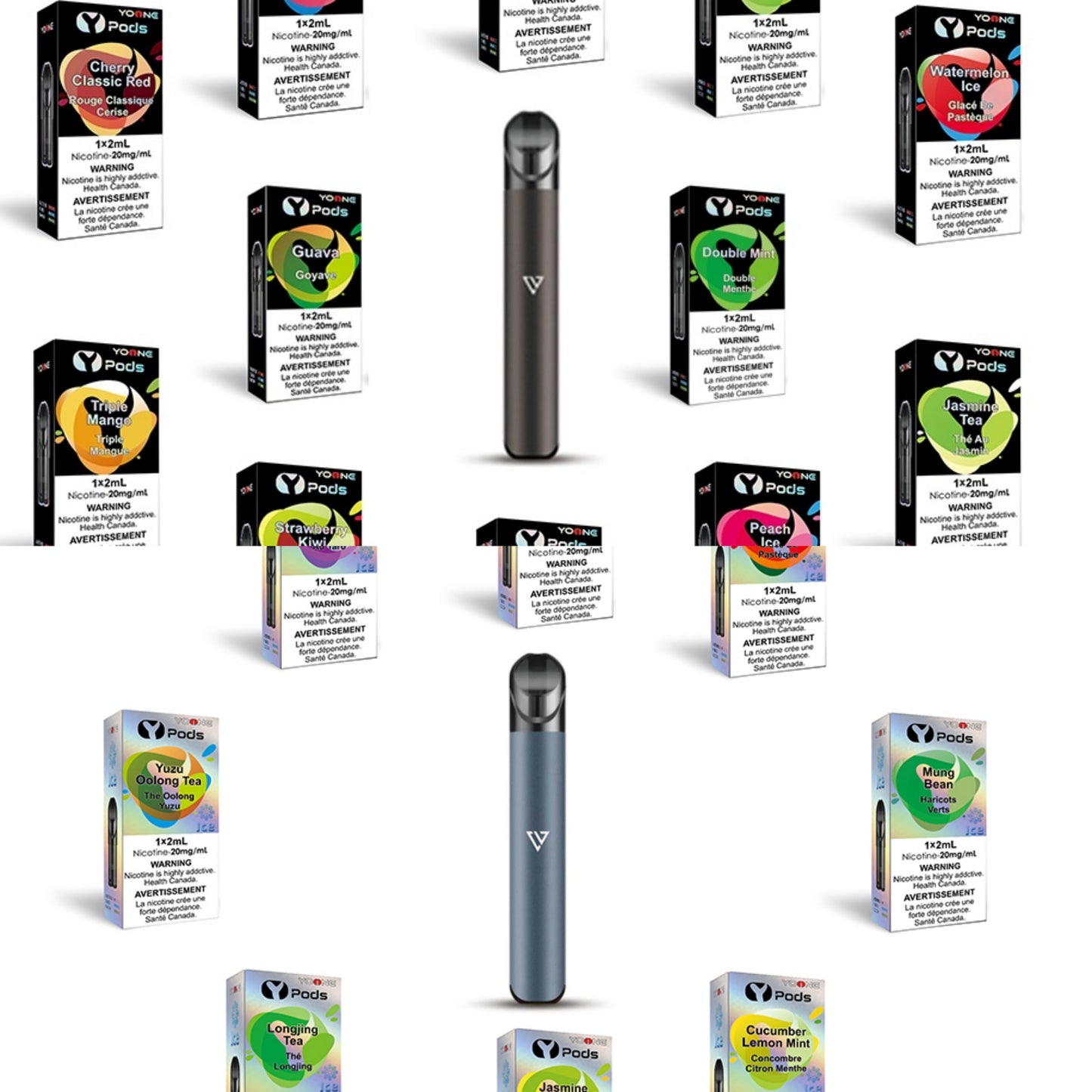 Buy 10 Get 10 Free + Device YOONE Y-PODS 2% Pods (STLTH/ZPODS/ALLO – Compatible Vape pods)