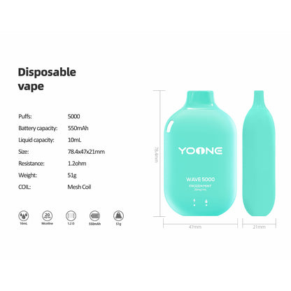 YOONE WAVE 5000 Frozen Mint