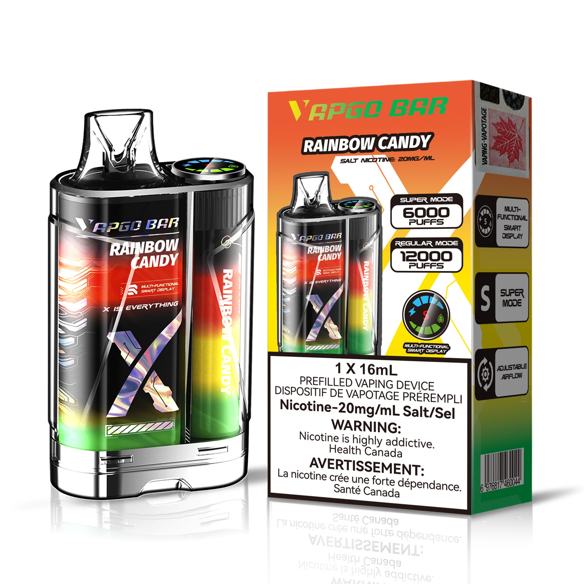 VAPGO BAR RAINBOW CANDY