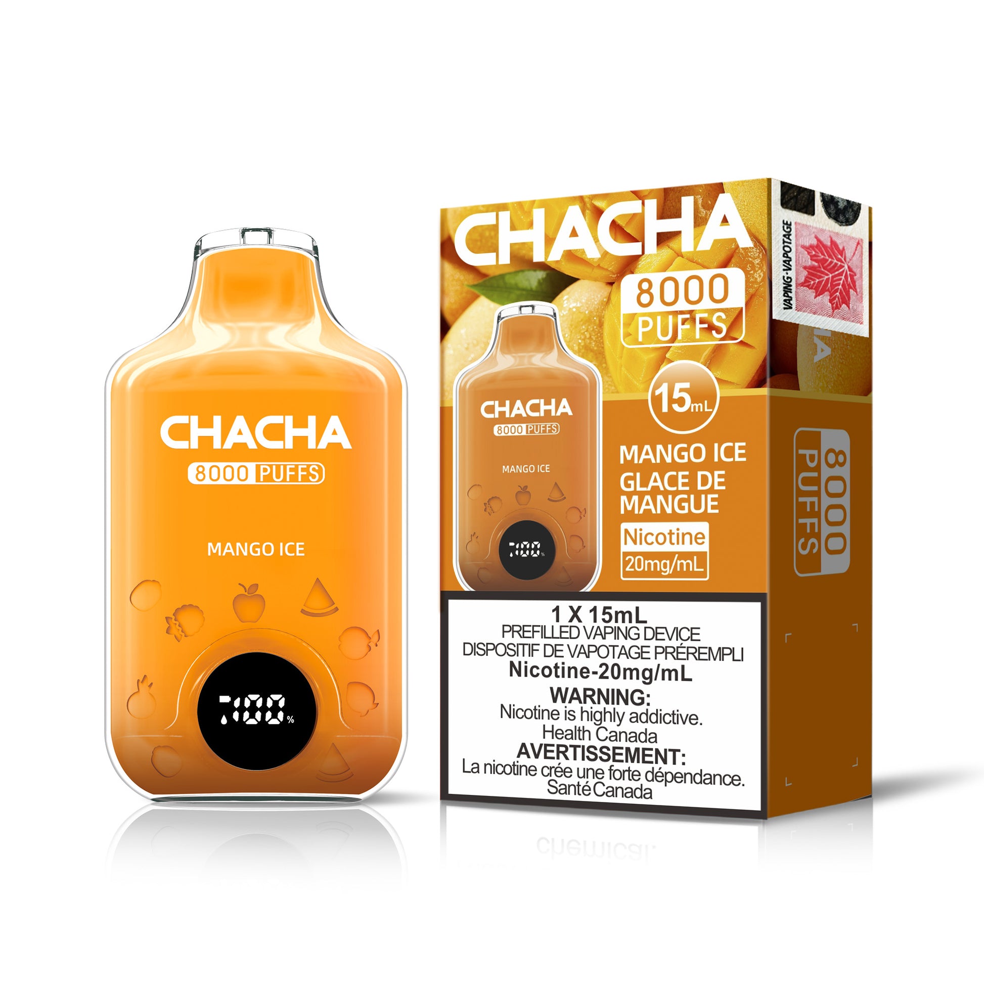 CHACHA 8000 MANGO ICE