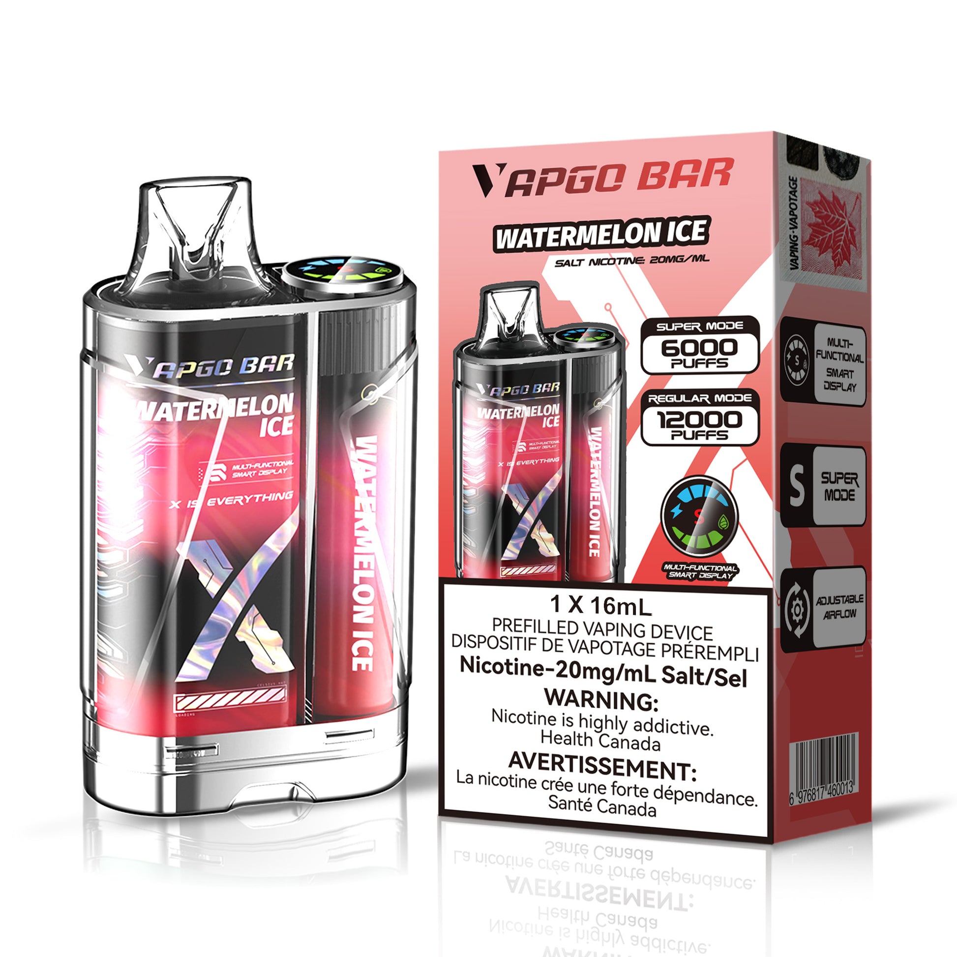 VAPGO BAR WATERMELON ICE