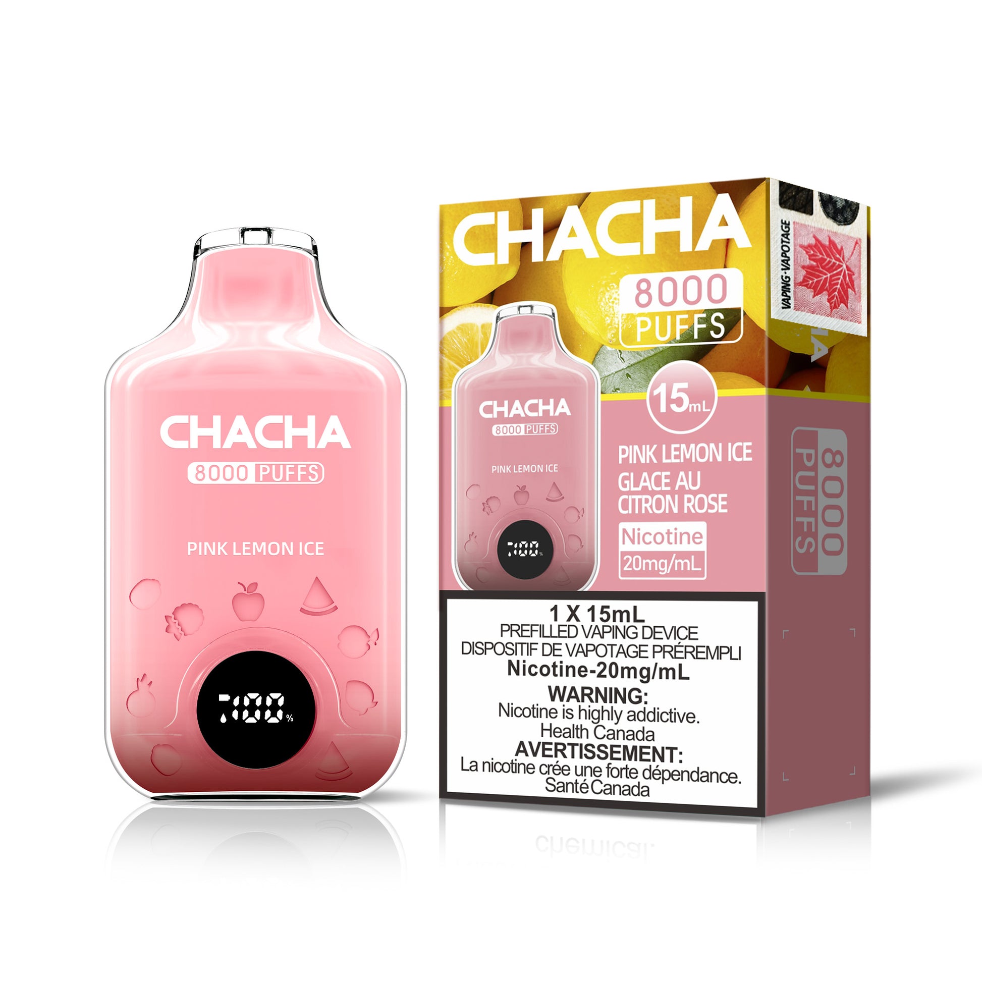 CHACHA 8000 PINK LEMON ICE