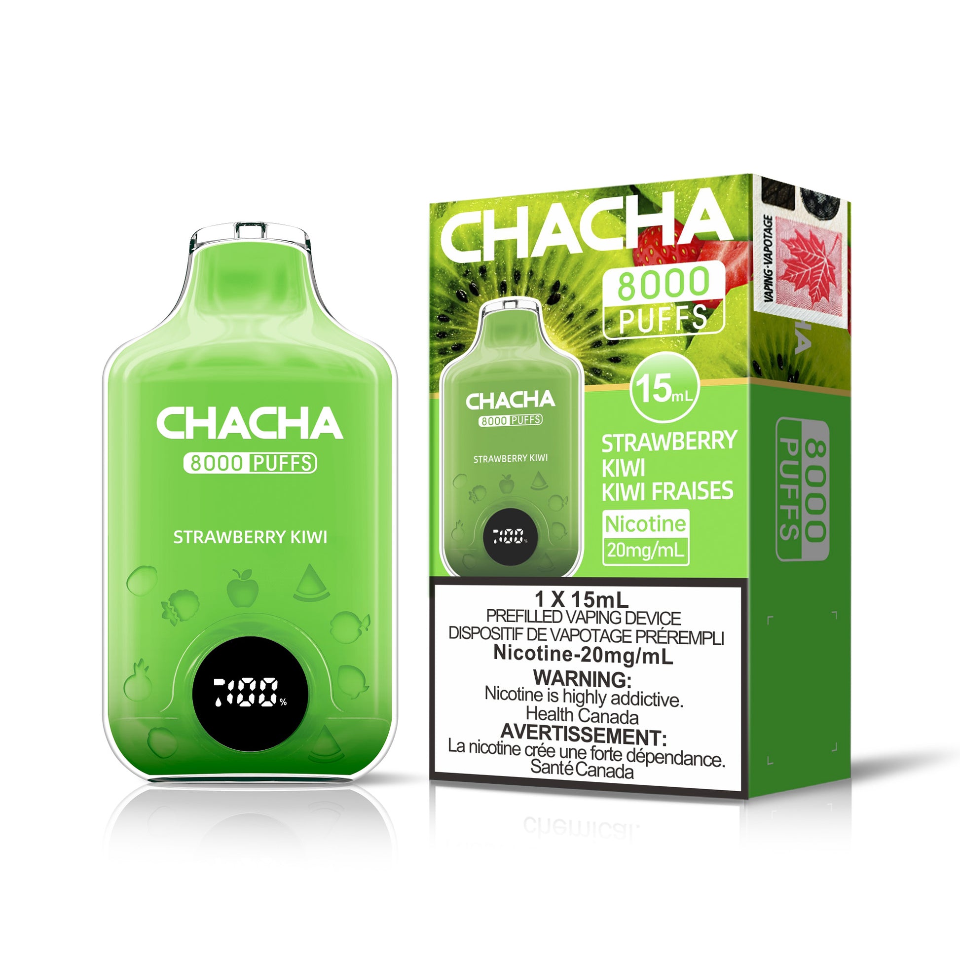 CHACHA 8000 STRAWBERRY KIWI