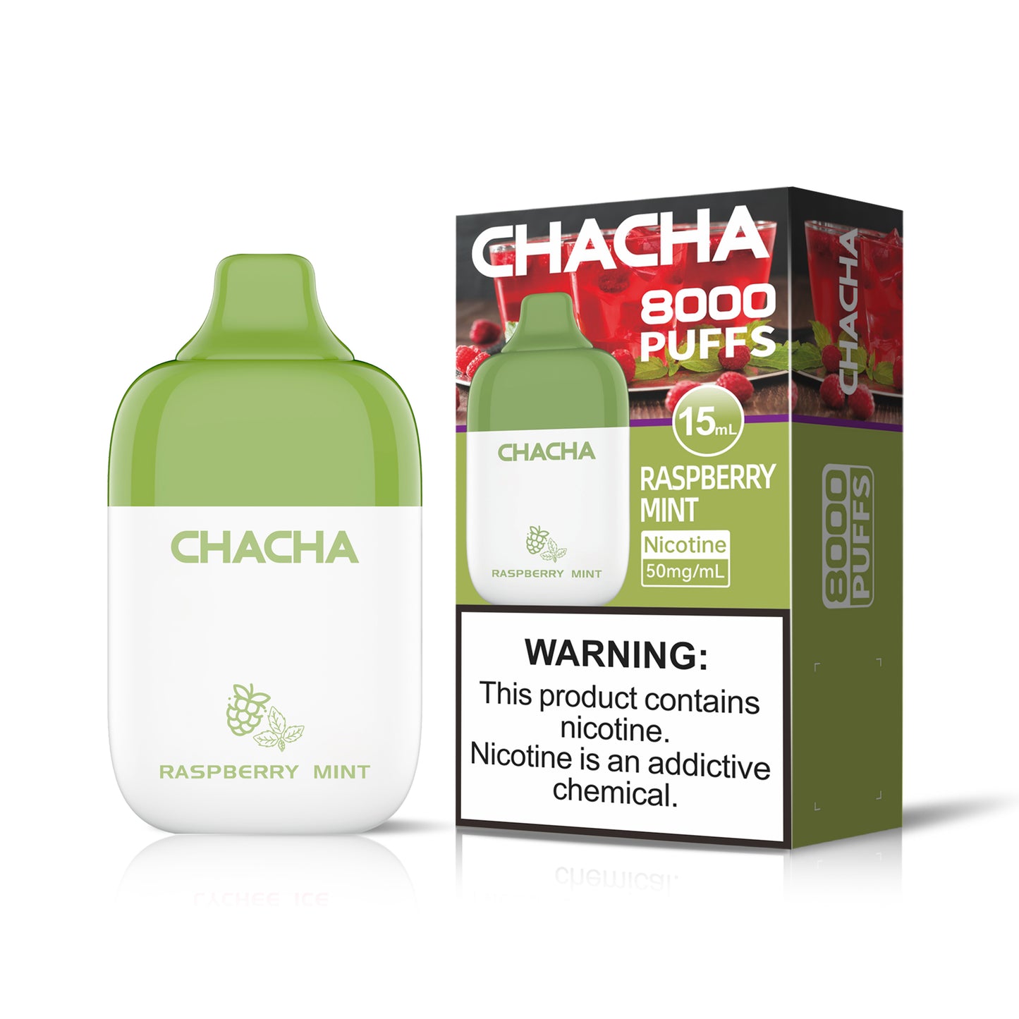 CHACHA 8000 PASPBERRY MINT