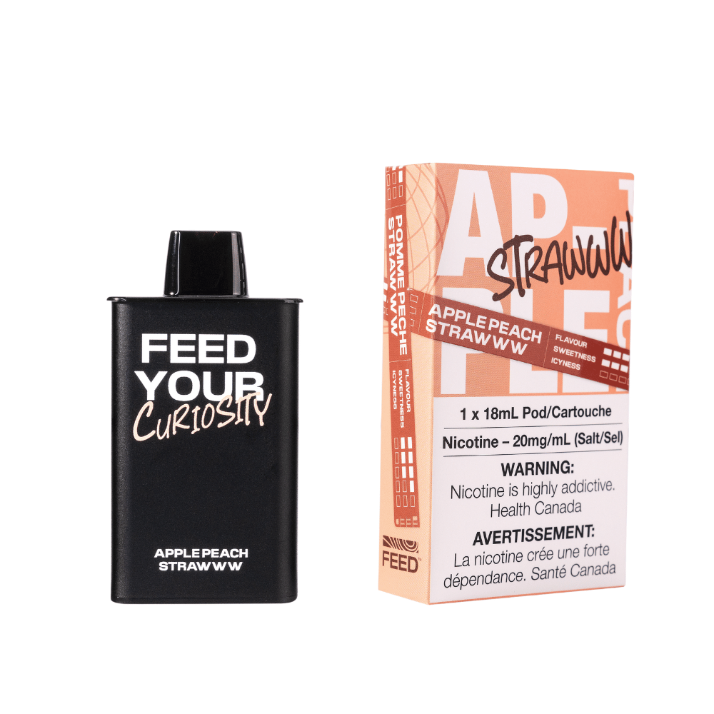 FEED 9000 Puffs APPLEPEACH STRAWWW